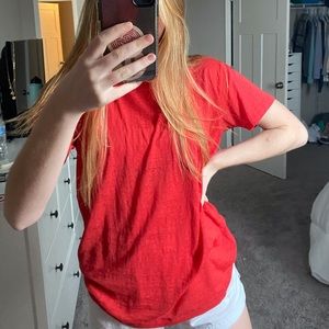 Urban red oversized t shirt